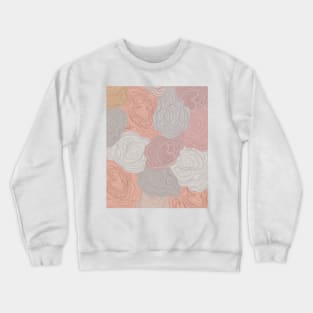 Pastel Colours Abstract Topography  Aeasthetic  Pattern Crewneck Sweatshirt